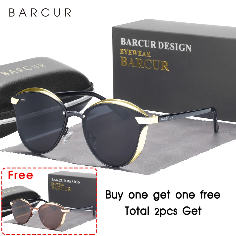 BARCUR Round Sunglasses