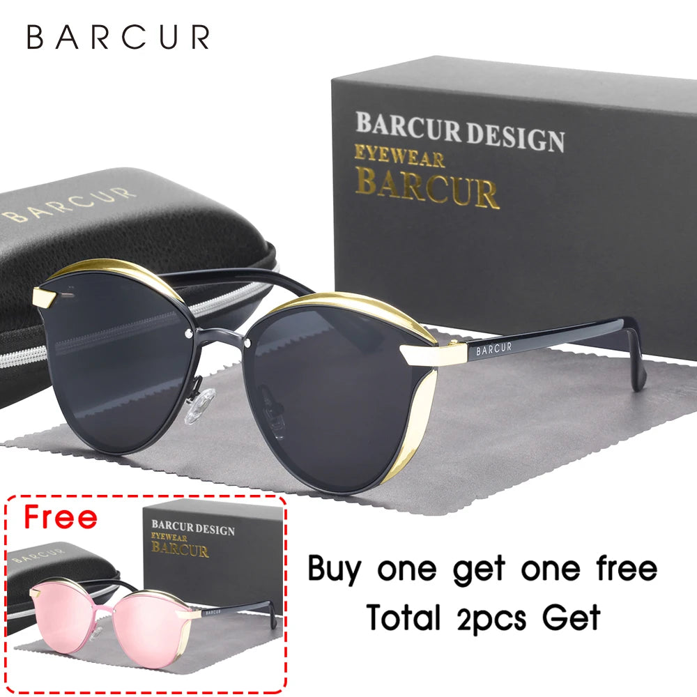 BARCUR Round Sunglasses