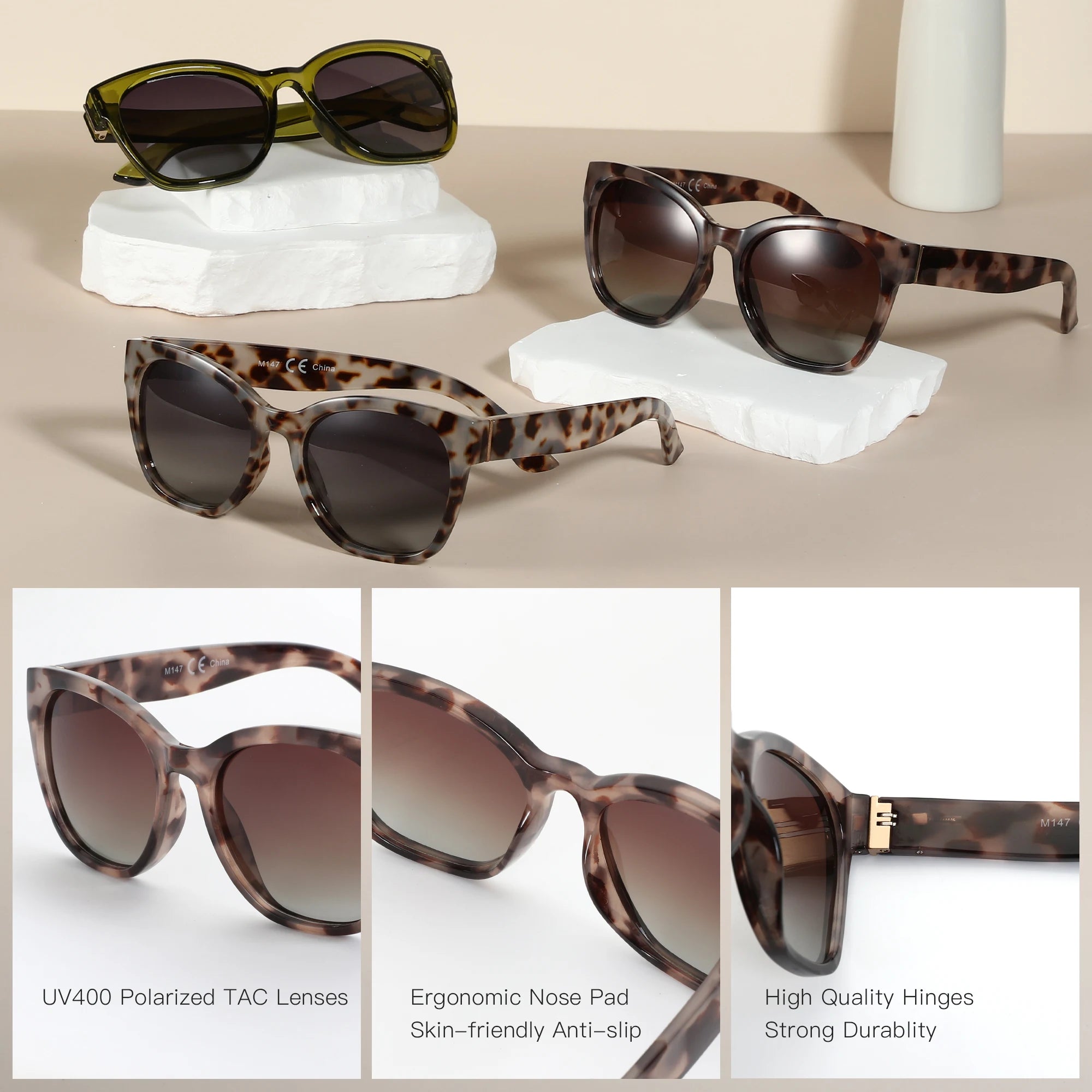 ZENOTTIC Cateye Sunglasses
