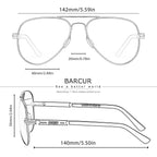 BARCUR Pilot Sunglasses