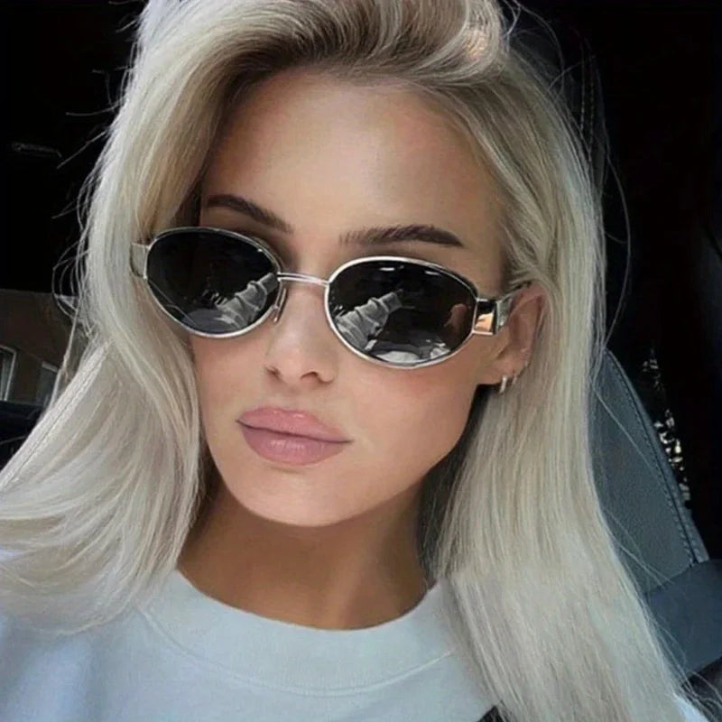 Oval Metal Sunglasses