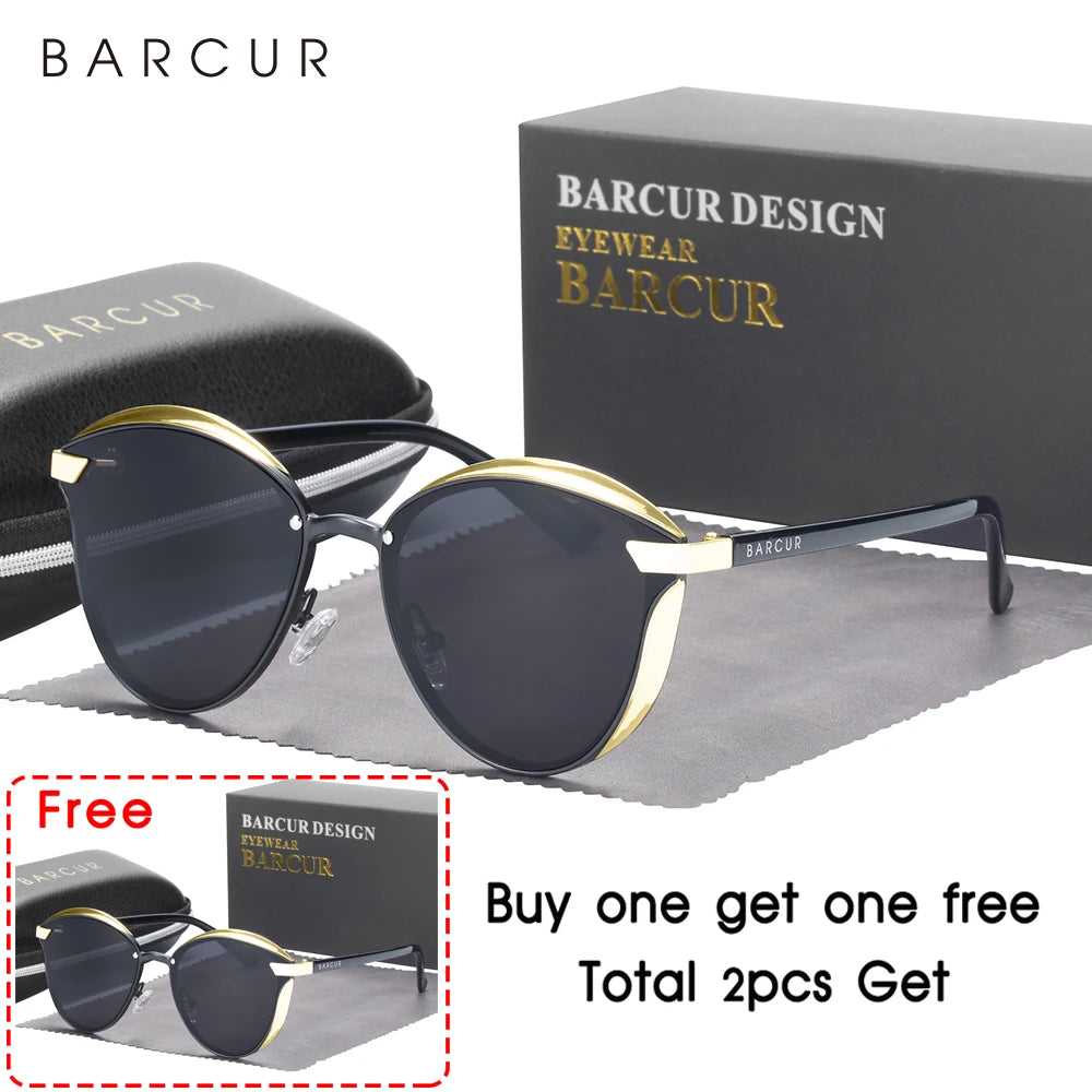 BARCUR Round Sunglasses