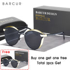 BARCUR Round Sunglasses