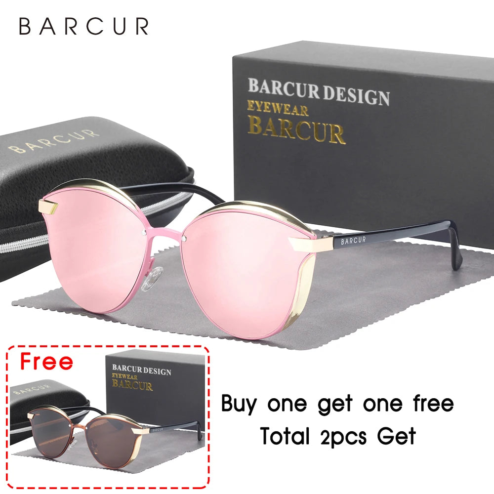 BARCUR Round Sunglasses
