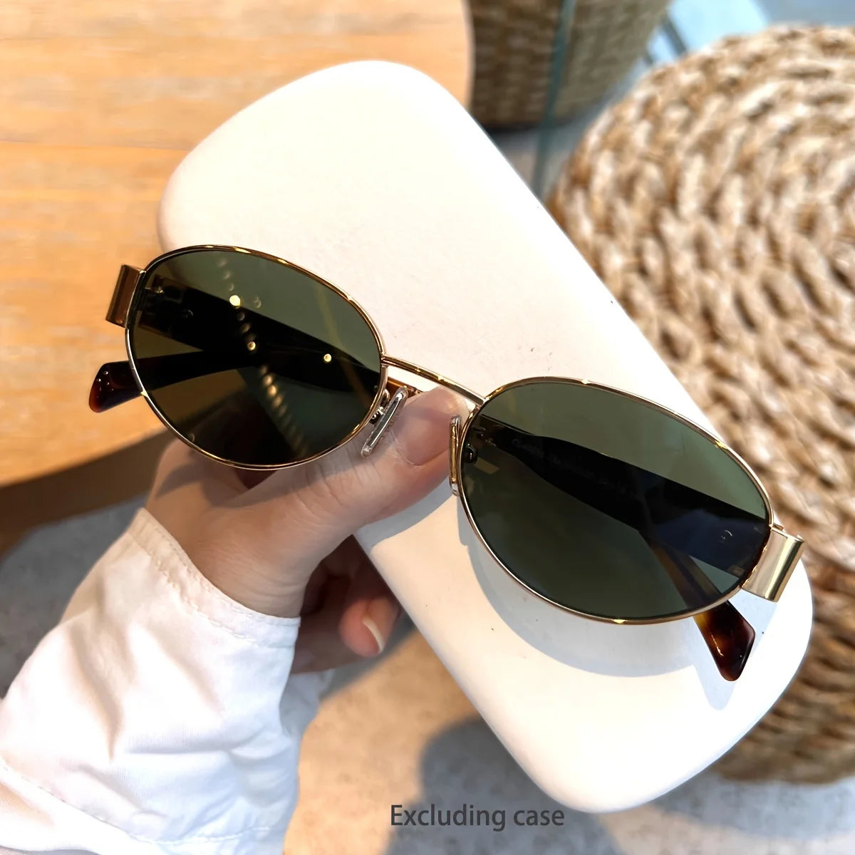 Oval Metal Sunglasses