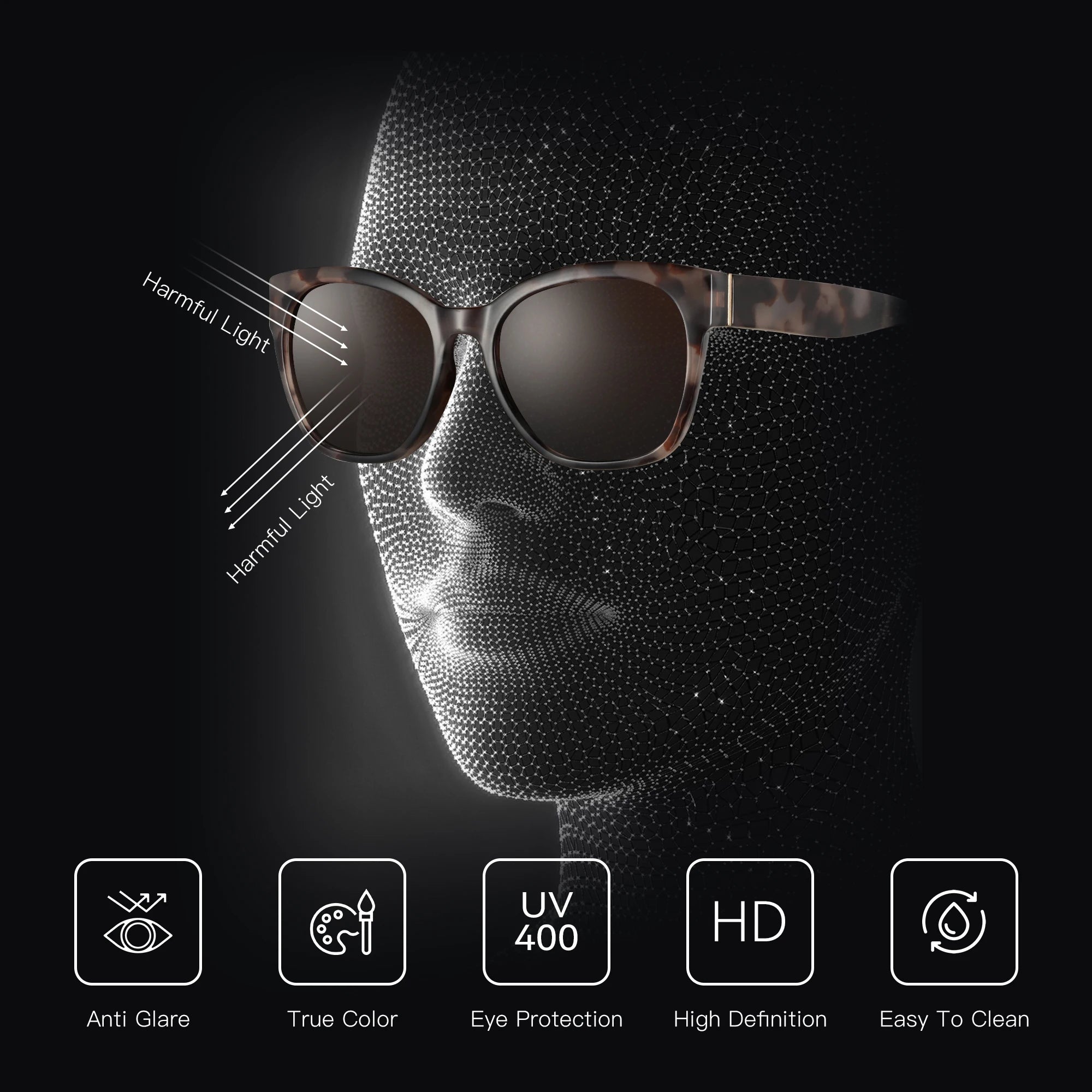 ZENOTTIC Cateye Sunglasses