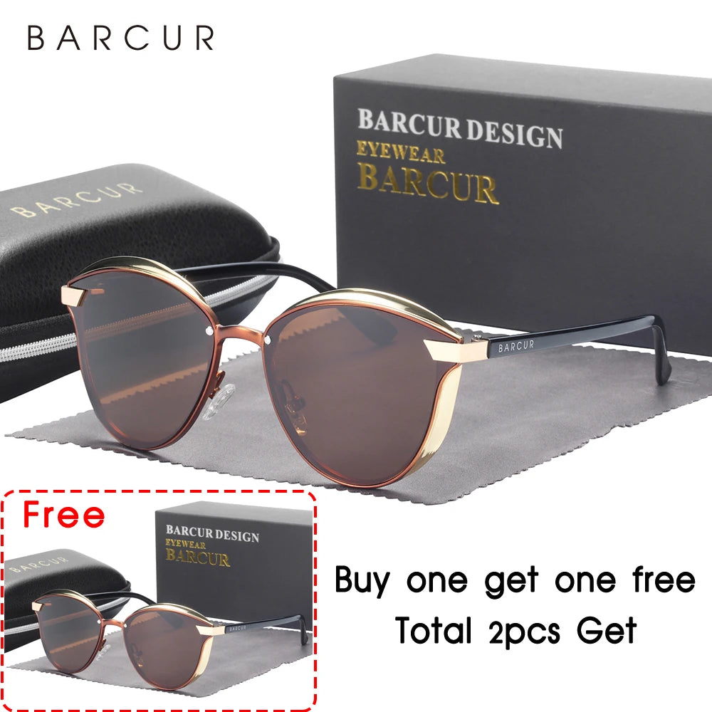 BARCUR Round Sunglasses