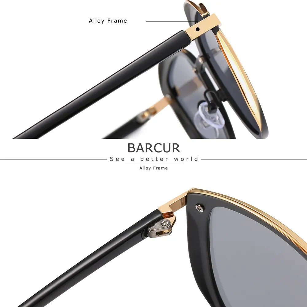 BARCUR Round Sunglasses