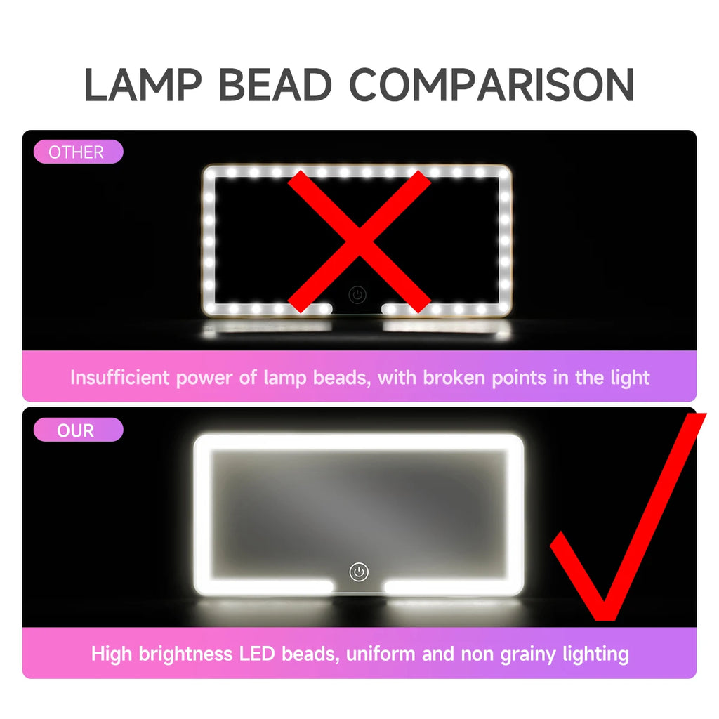 LED Vanity Car Mirror