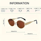 Oval Metal Sunglasses