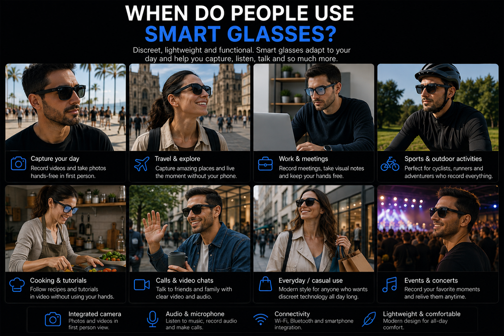 AI Camera Smart Glasses